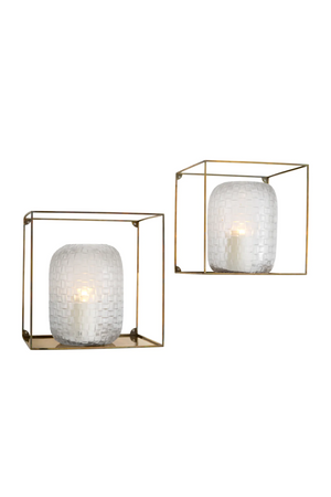 Vintage Brass Square Wall Racks (2) | Eichholtz Deco | Oroa.com