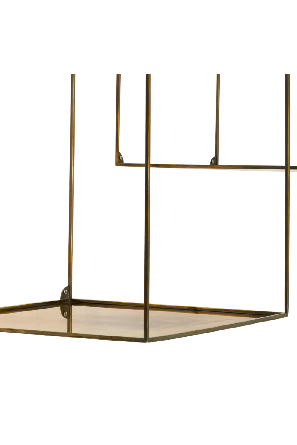 Vintage Brass Square Wall Racks (2) | Eichholtz Deco | Oroa.com