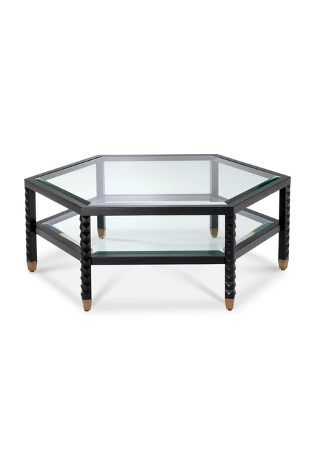 Black Hexagonal Coffee Table | Eichholtz Cornelius | Oroa.com