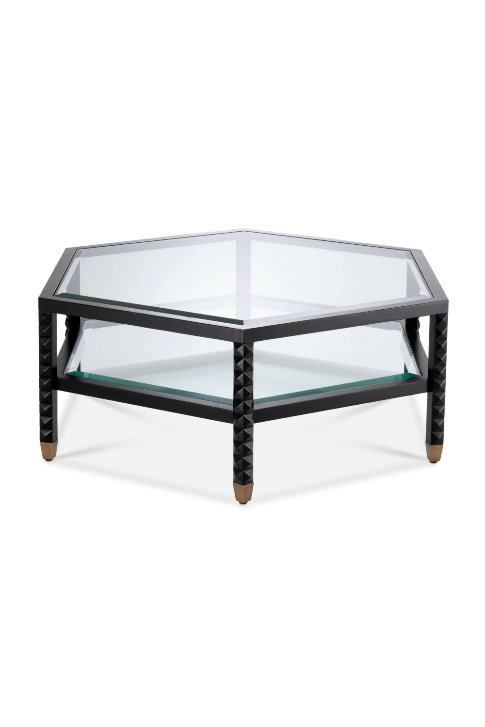 Black Hexagonal Coffee Table | Eichholtz Cornelius | Oroa.com