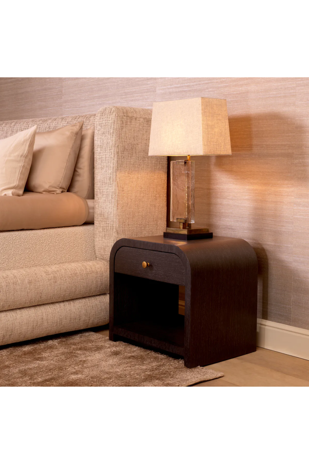 Washed Oak 1-Drawer Nightstand | Eichholtz Rhodes | Oroa.com