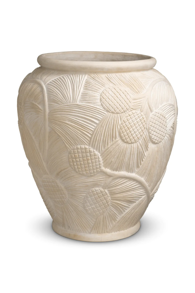 Cream Fiberglass Outdoor Planter | Eichholtz Yasmine | Oroa.com