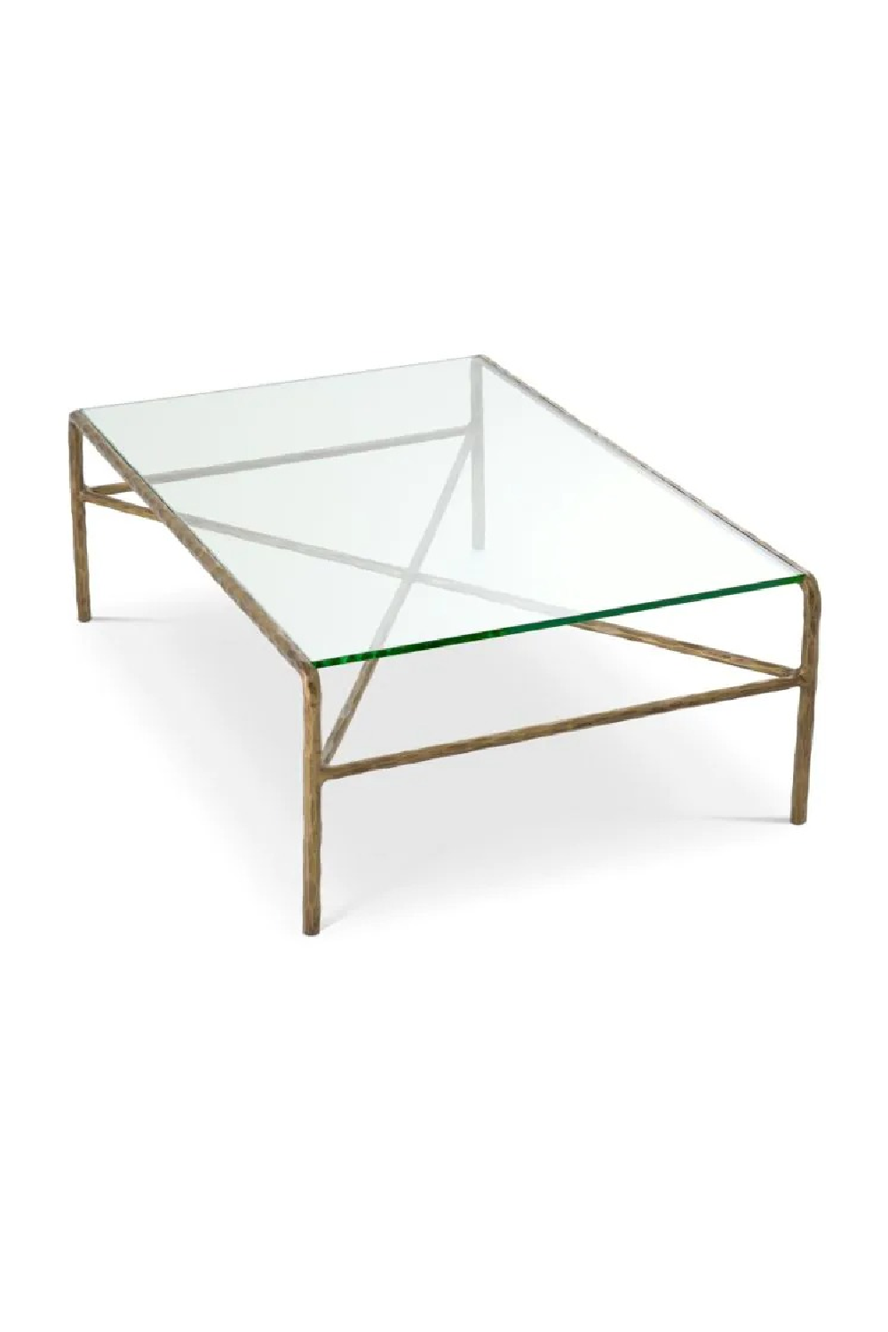 Vintage Brass Framed Coffee Table | Eichholtz Xandria | Oroa.com