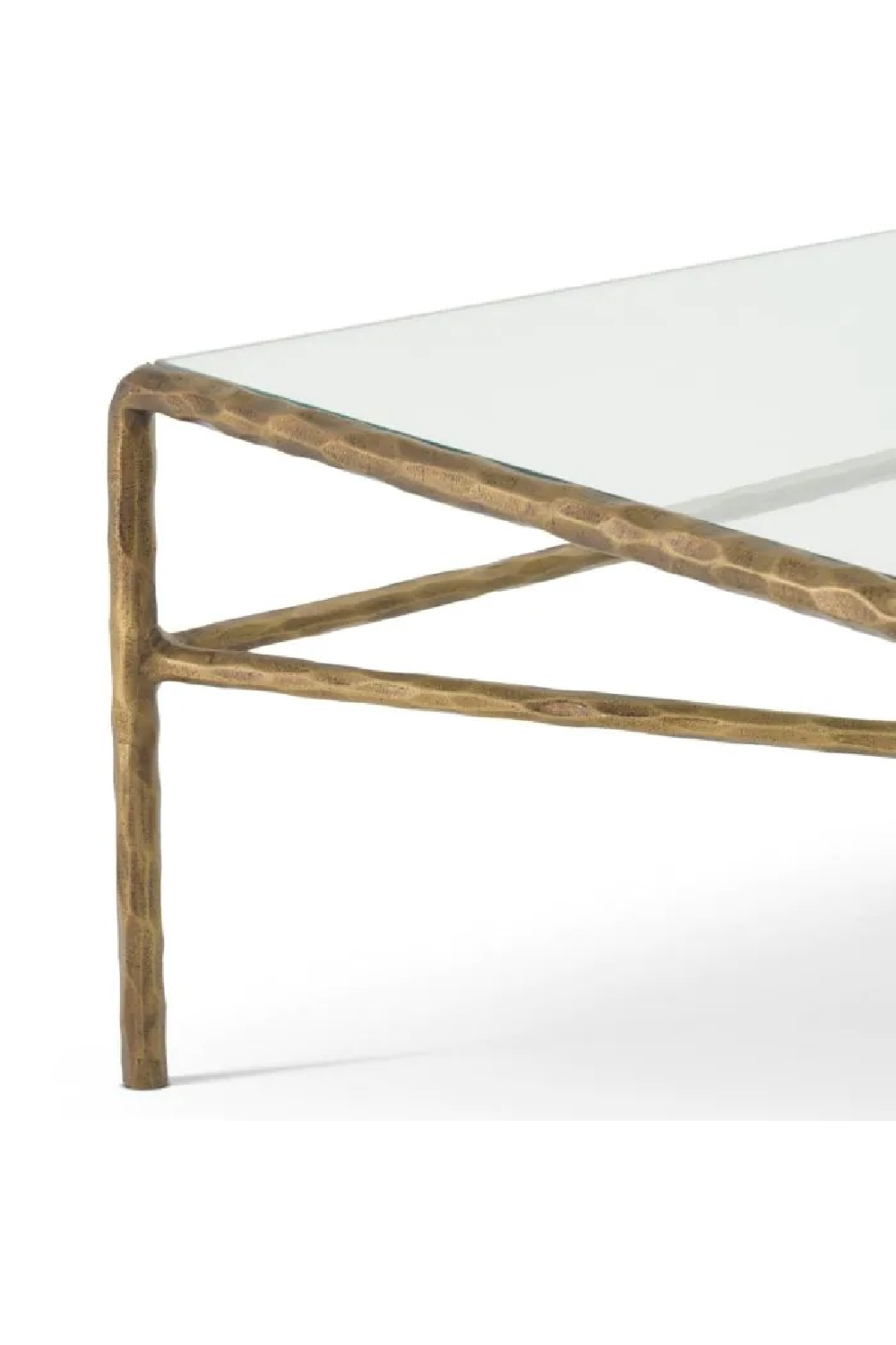 Vintage Brass Framed Coffee Table | Eichholtz Xandria | Oroa.com