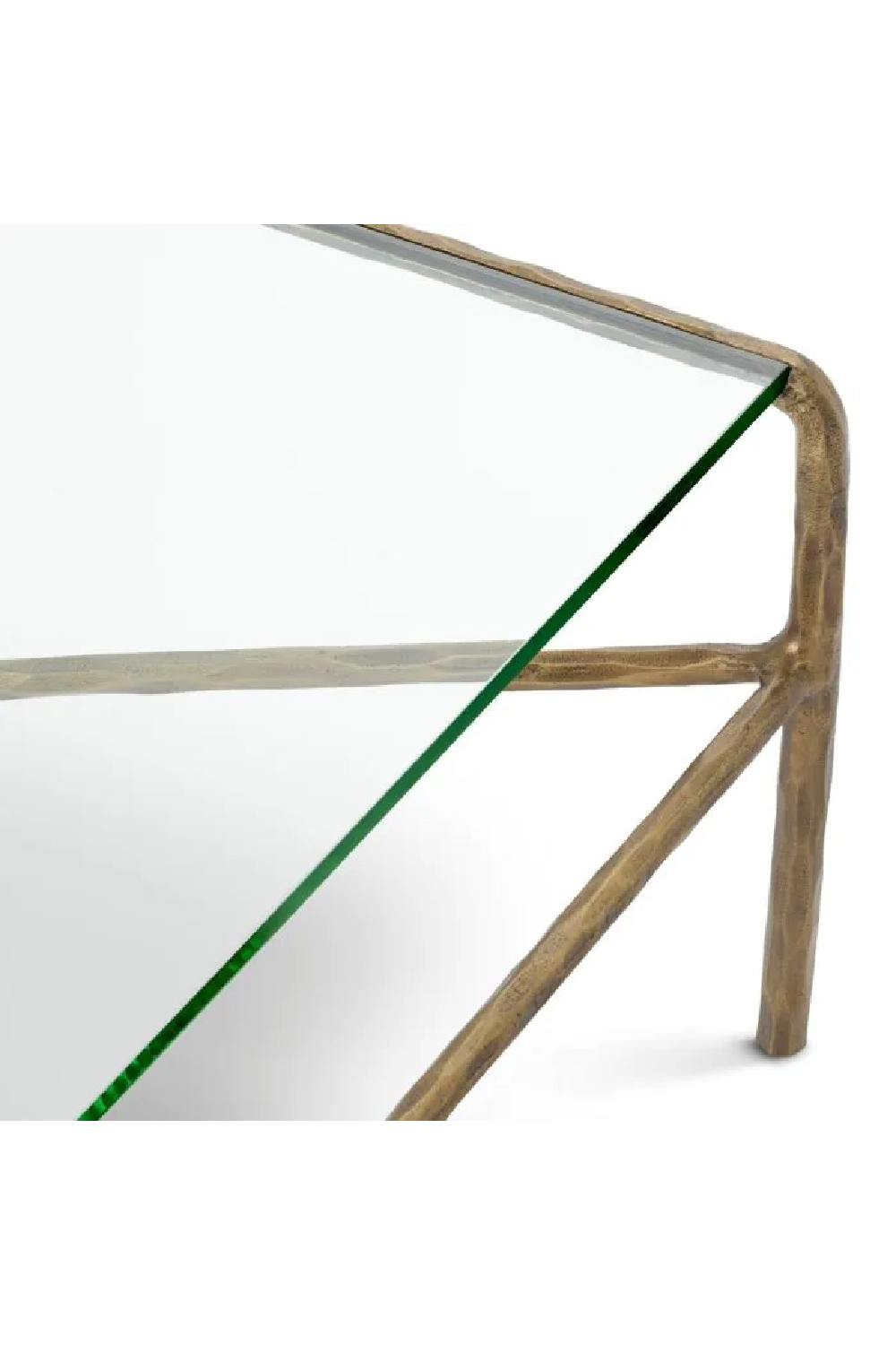 Vintage Brass Framed Coffee Table | Eichholtz Xandria | Oroa.com