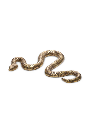 Vintage Brass Carved Object | Eichholtz Serpent | Oroa.com