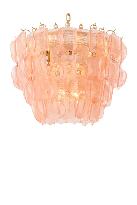 Tiered Handmade Glass Chandelier | Eichholtz Solange | Oroa.com
