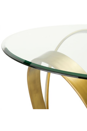 Vintage Brass Base Dining Table | Eichholtz Soquel | Oroa.com