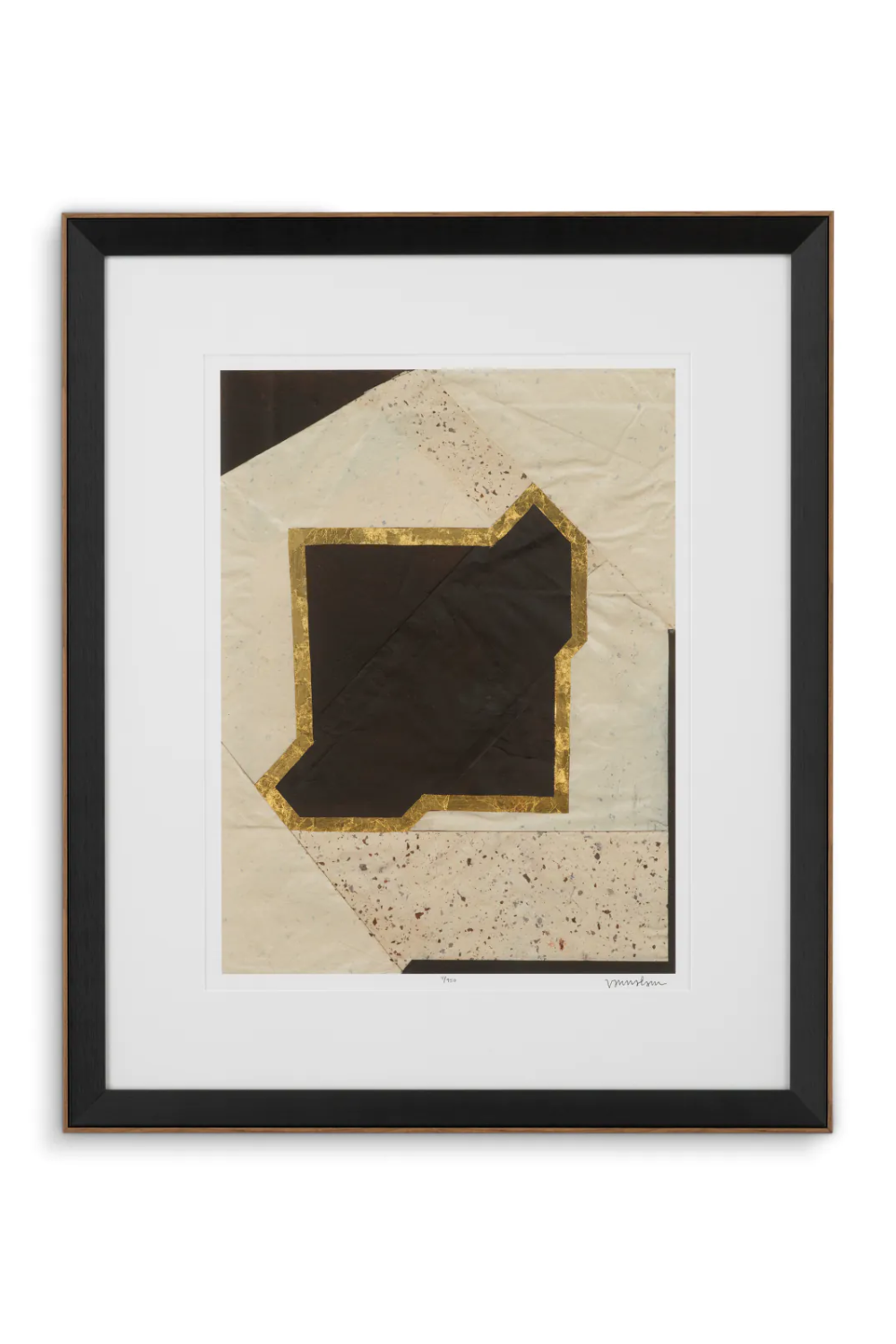 Wooden Framed Modern Artwork Set (2) | Eichholtz Creased Umber | Oroa.com