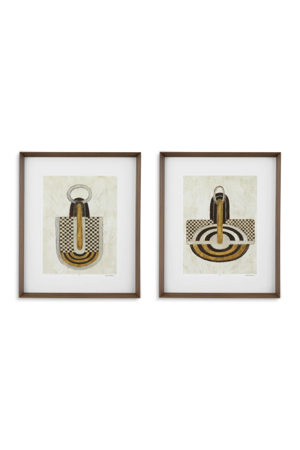 Framed Abstract Art Print Set (2) | Eichholtz Objet d'Art | Oroa.com