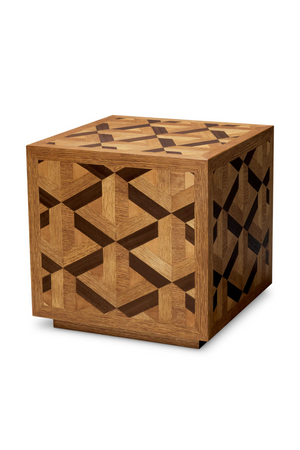 Oak Veneer Inlay Side Table | Eichholtz Rubicon | Oroa.com