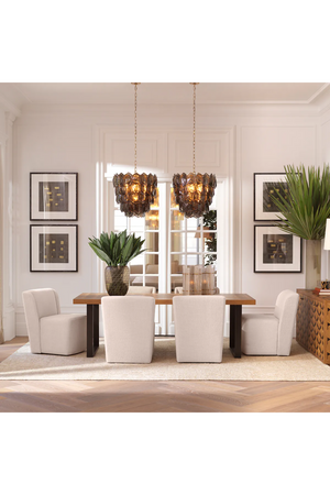 Laser-cut Oak Dining Table S | Eichholtz Rubicon | Oroa.com