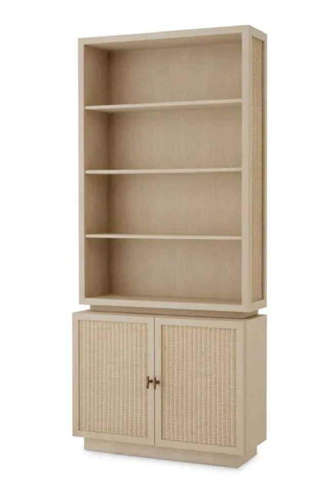Rattan Door Oak Cabinet | Eichholtz Borchard | Oroa.com