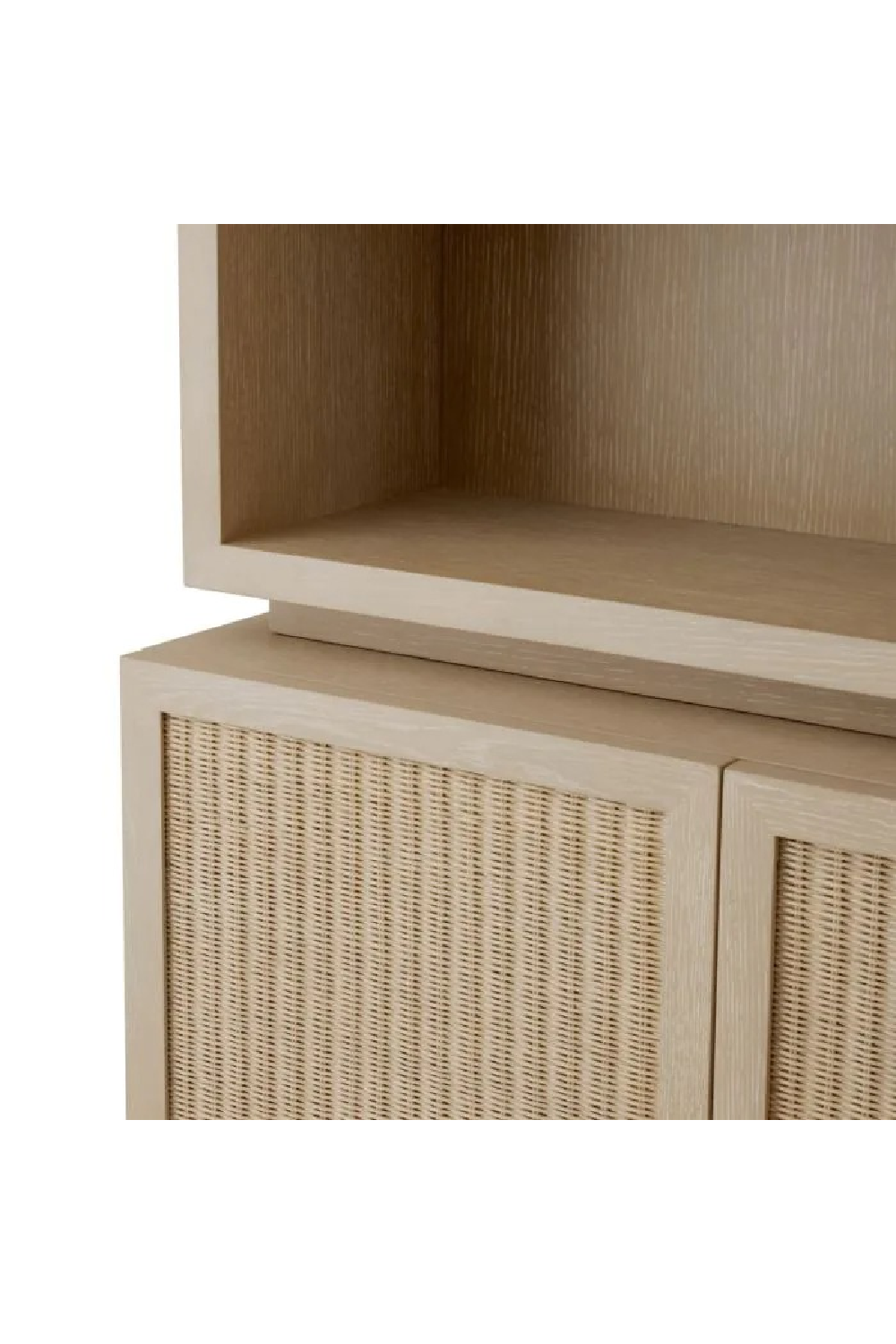 Rattan Door Oak Cabinet | Eichholtz Borchard | Oroa.com