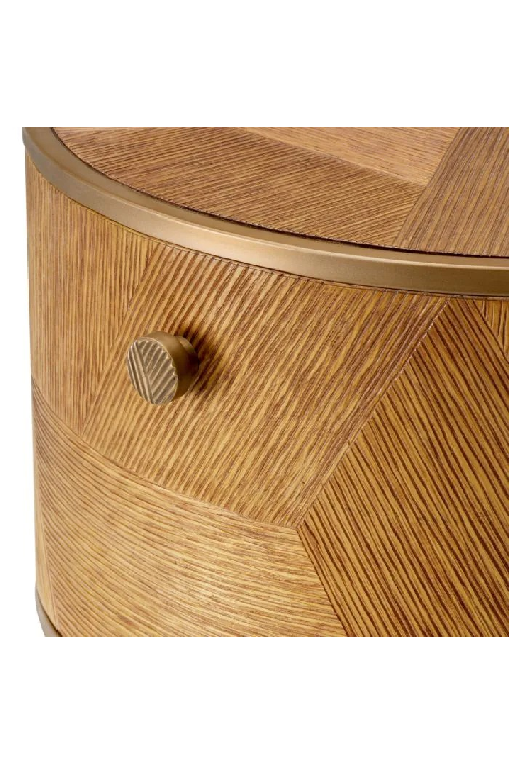 Round Oak Drawer Nightstand | Eichholtz Velutto | Oroa.com