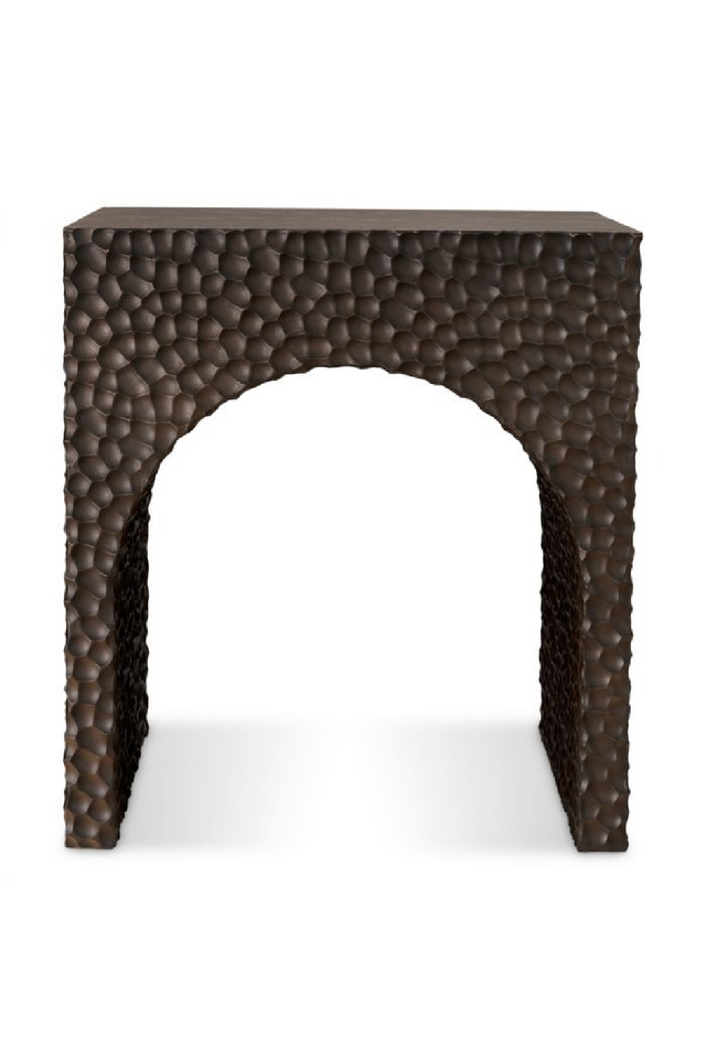 Hammered Oak Arched Side Table | Eichholtz Caldera | Oroa.com
