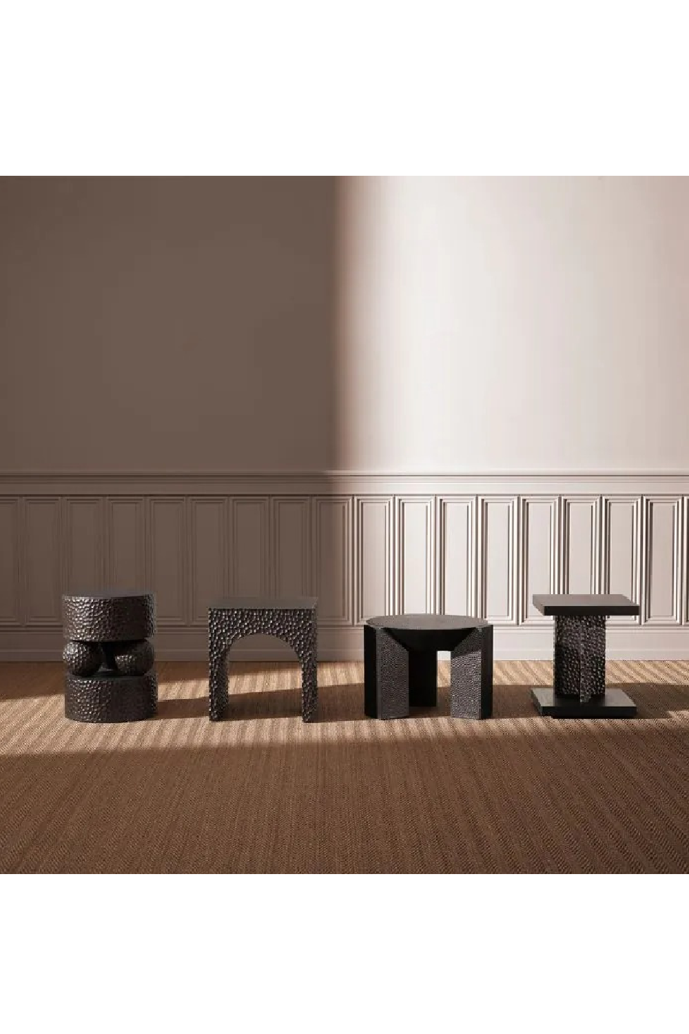 Hammered Oak Arched Side Table | Eichholtz Caldera | Oroa.com