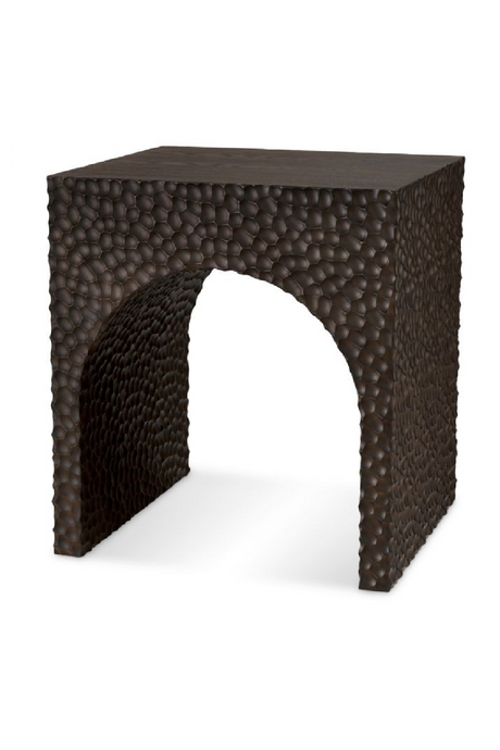 Hammered Oak Arched Side Table | Eichholtz Caldera | Oroa.com