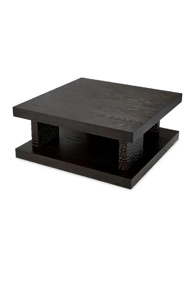 Hammered Oak Legs Coffee Table | Eichholtz Bravon | Oroa.com