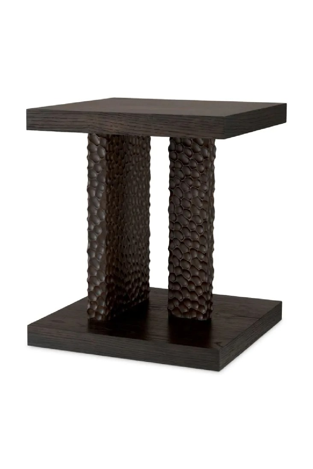 Hammered Oak Legs Side Table | Eichholtz Bravon | Oroa.com