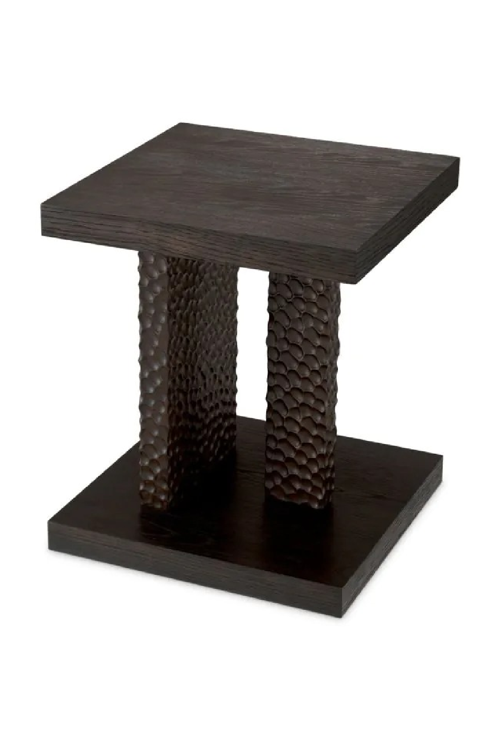 Hammered Oak Legs Side Table | Eichholtz Bravon | Oroa.com