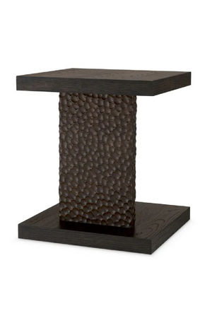 Hammered Oak Legs Side Table | Eichholtz Bravon | Oroa.com