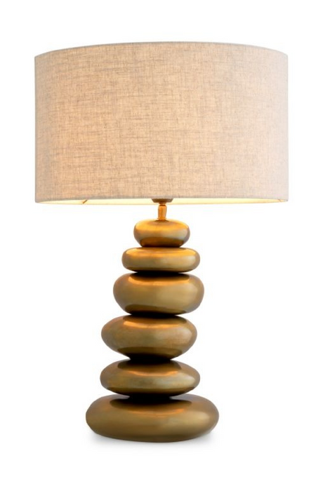 Vintage Brass Stacked Table Lamp | Eichholtz Kallisto | Oroa.com