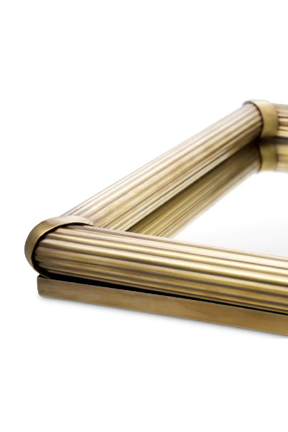 Ribbed Vintage Brass Tray | Eichholtz Lenora | Oroa.com