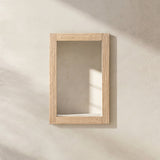 Langford Solid Reclaimed Elm Wall Mirror, Heritage Light Natural Brown - OROA Modern Furniture