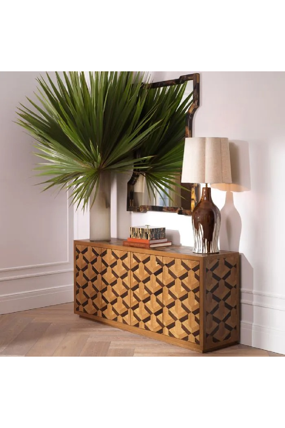 Oak Inlay Patterned Dresser | Eichholtz Rubicon | Oroa.com