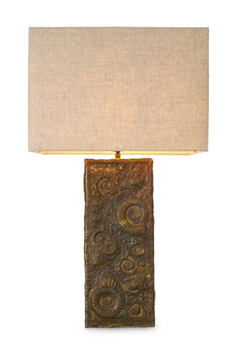 Vintage Brass Fossil Table Lamp | Eichholtz Kamari | Oroa.com