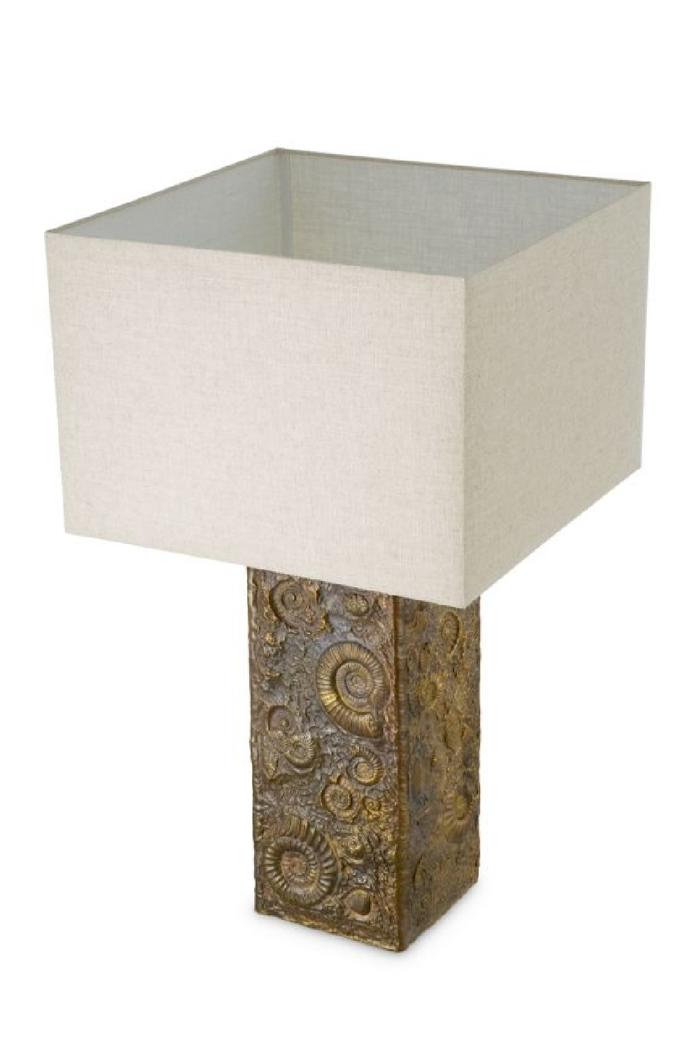 Vintage Brass Fossil Table Lamp | Eichholtz Kamari | Oroa.com