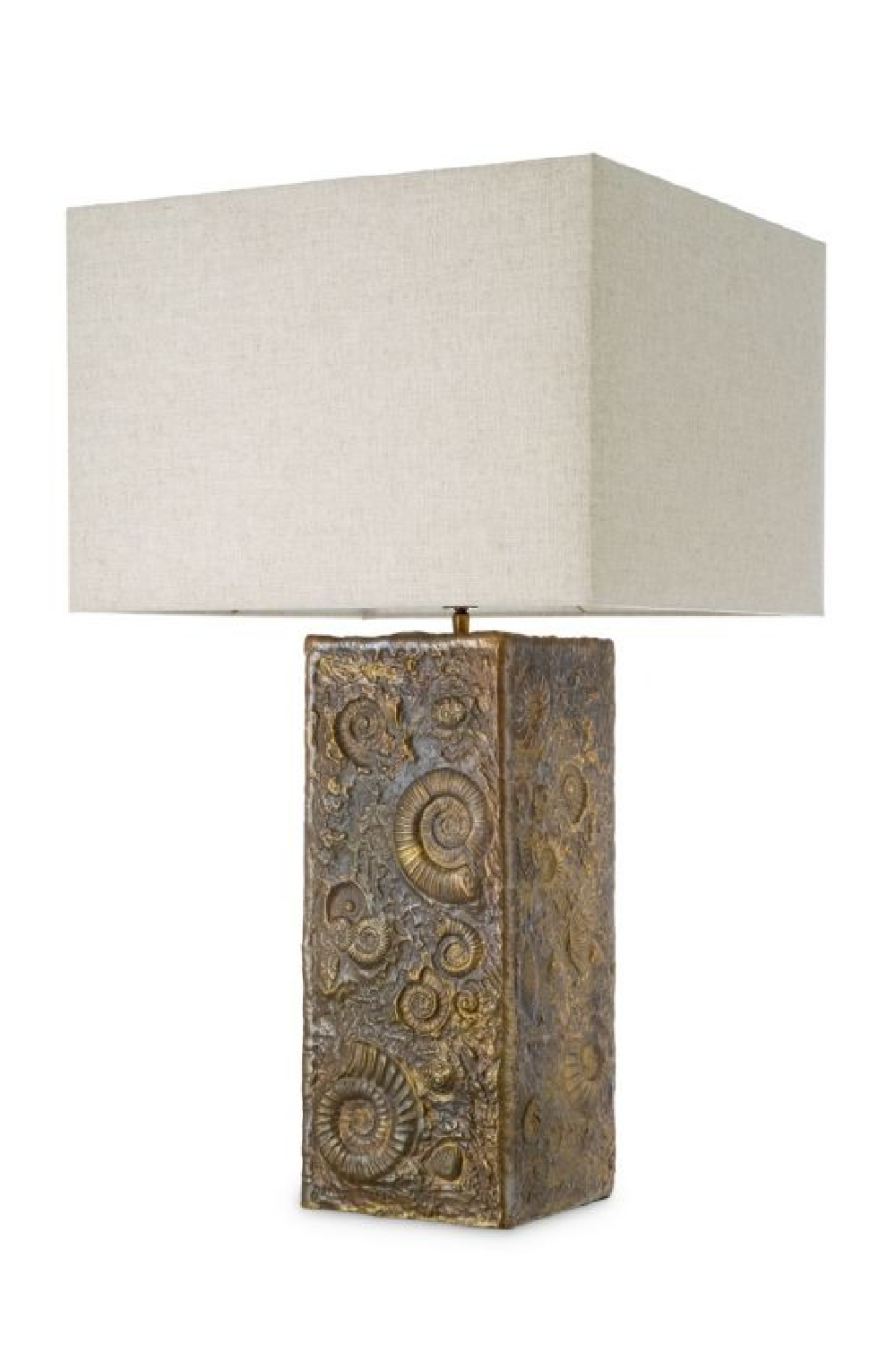 Vintage Brass Fossil Table Lamp | Eichholtz Kamari | Oroa.com
