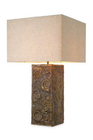 Vintage Brass Fossil Table Lamp | Eichholtz Kamari | Oroa.com