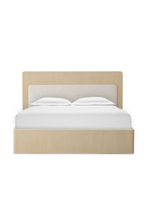 Ribbed Oak King Bed | Eichholtz Dimitrios | Oroa.com