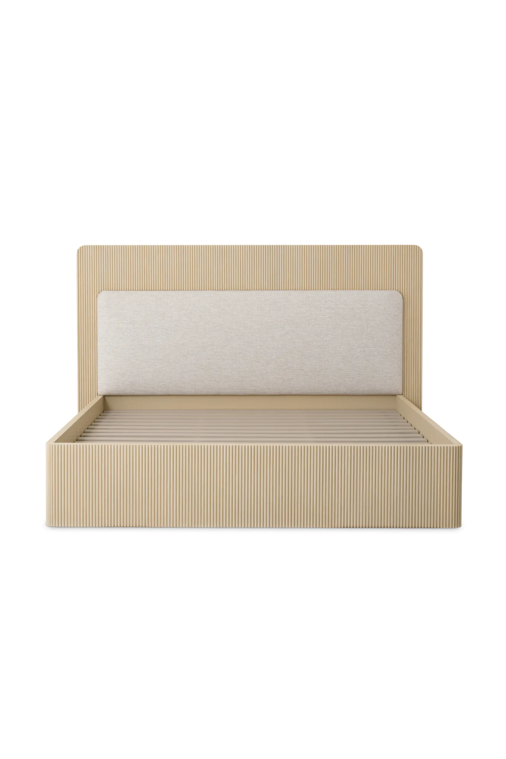 Ribbed Oak King Bed | Eichholtz Dimitrios | Oroa.com