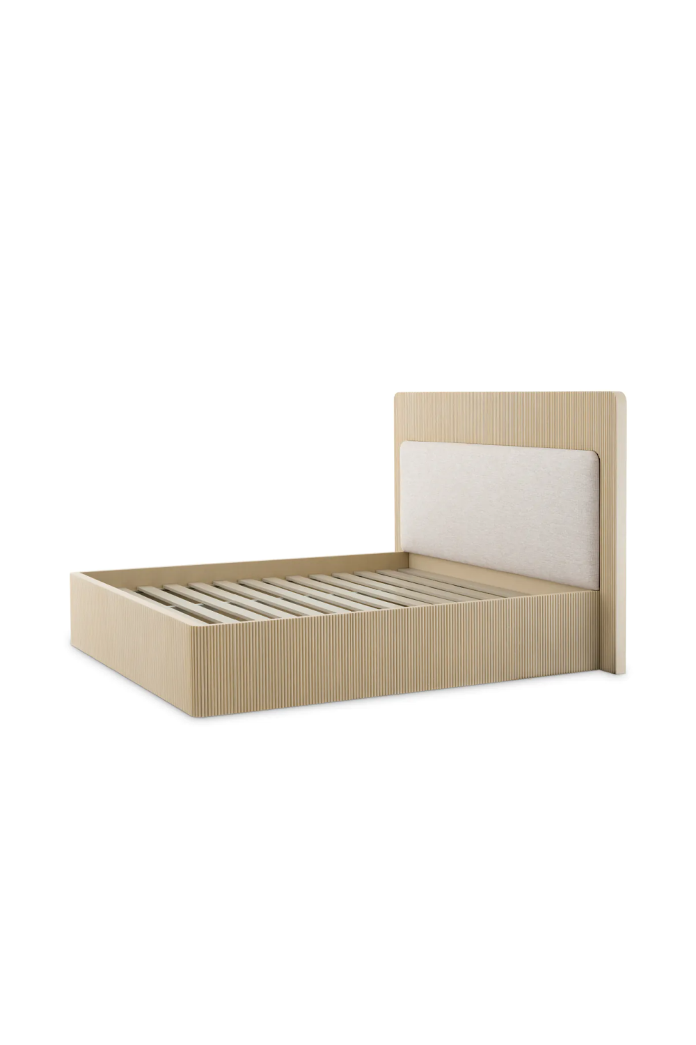 Ribbed Oak King Bed | Eichholtz Dimitrios | Oroa.com