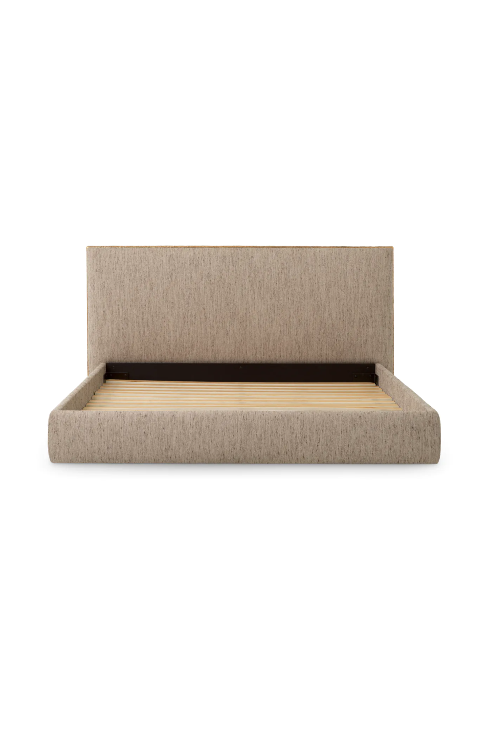 Beige Minimalist Queen Bed Frame | Eichholtz Ashford | Oroa.com