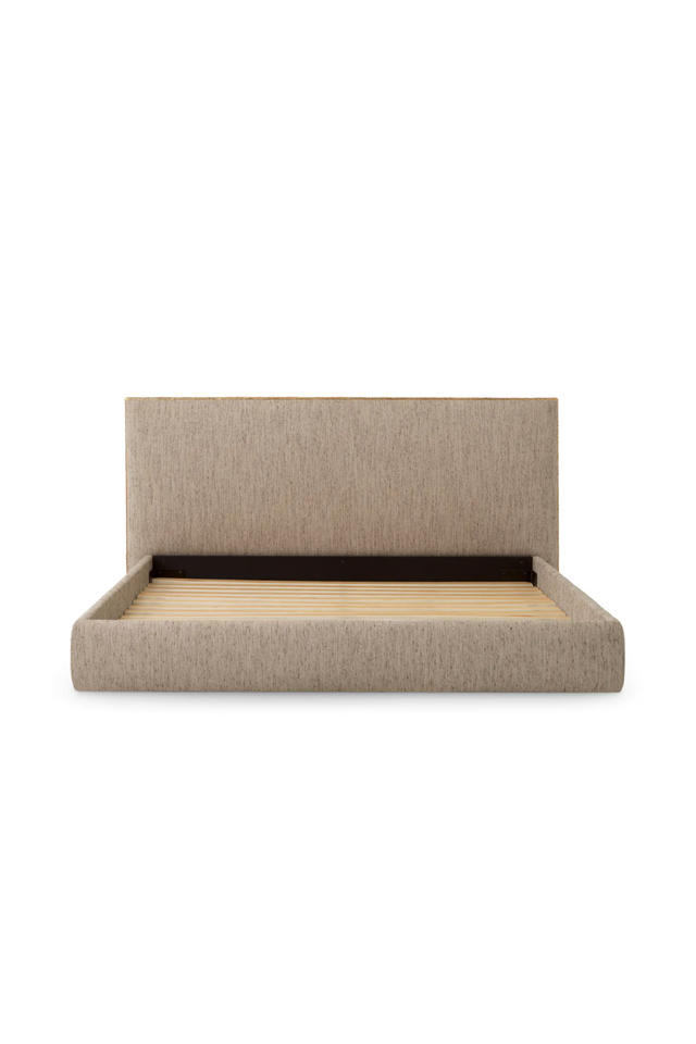 Beige Minimalist King Bed Frame | Eichholtz Ashford | Oroa.com