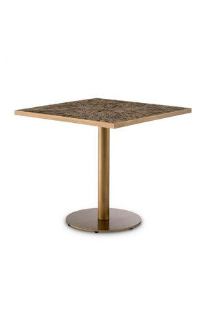 Antique Brass Square Dining Table | Eichholtz Declan | Oroa.com