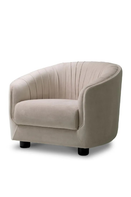 Brown Pleated Lounge Chair | Eichholtz Jameson | Oroa.com