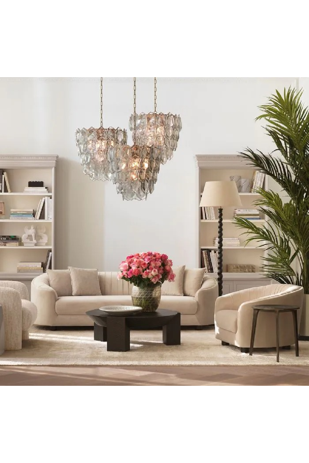 Brown Pleated Lounge Chair | Eichholtz Jameson | Oroa.com