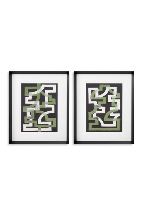 Lattice Motif Art Prints (2) | Eichholtz | Oroa.com