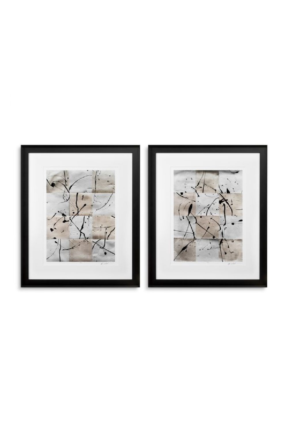 Ink Splash Art Prints (2) | Eichholtz | Oroa.com