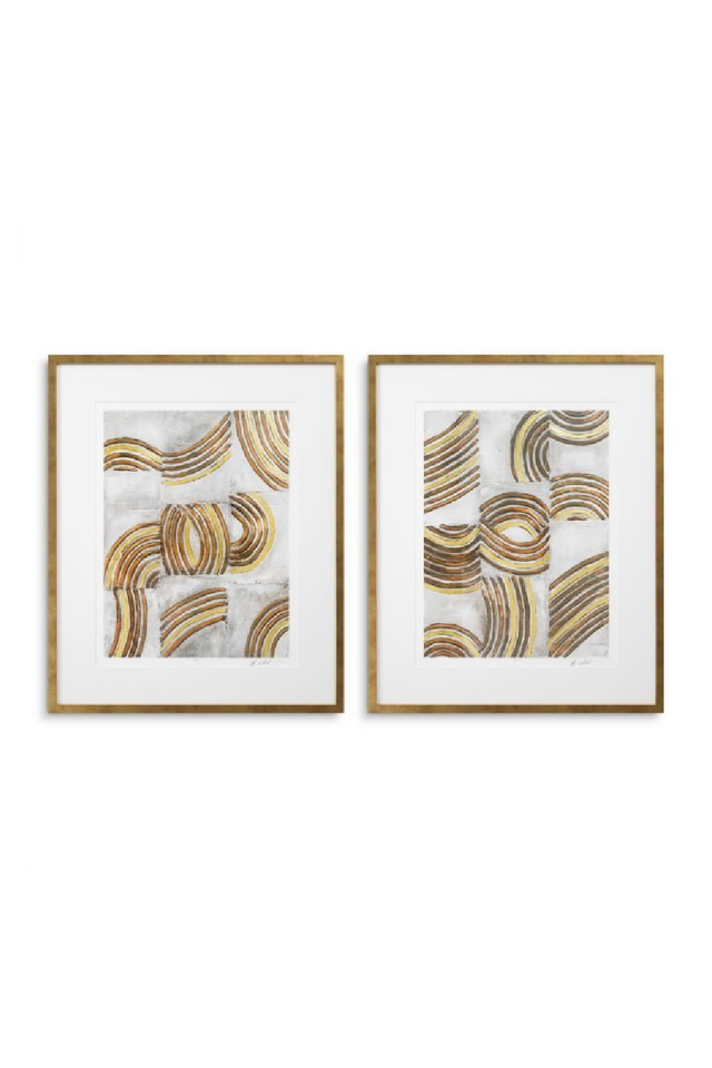 Curved Patterns Art Prints (2) | Eichholtz | Oroa.com