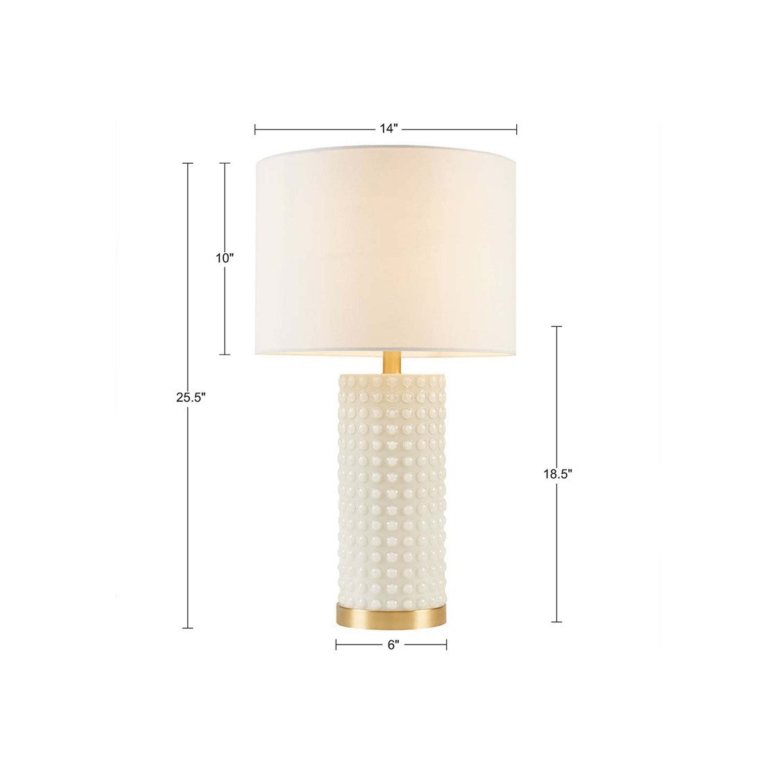 Textured Dot Table Lamp - OROA