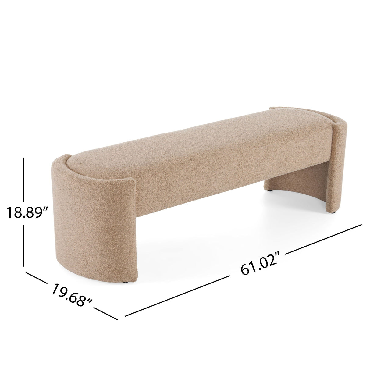 Simplicity Light Camel Bench - OROA