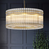 Modern Gold Round 8-Light Crystal Chandelier - OROA