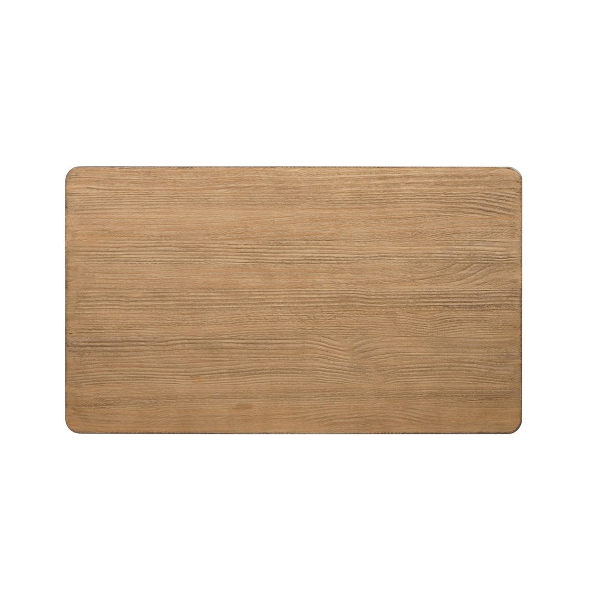 Turnkey Coffee Table with Trestle Base, Antique Natural Brown Reclaimed Pine - OROA Modern Furniture