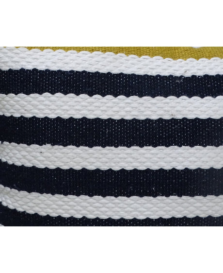 Striped Blue Decorative Outdoor Pillow 14"x20"